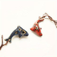 Cartoon 6 Holes Dolphin Ocarina Kiln Special Flute