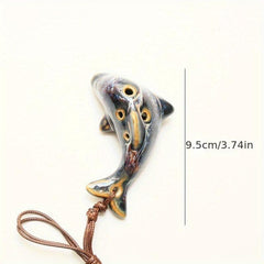Cartoon 6 Holes Dolphin Ocarina Kiln Special Flute