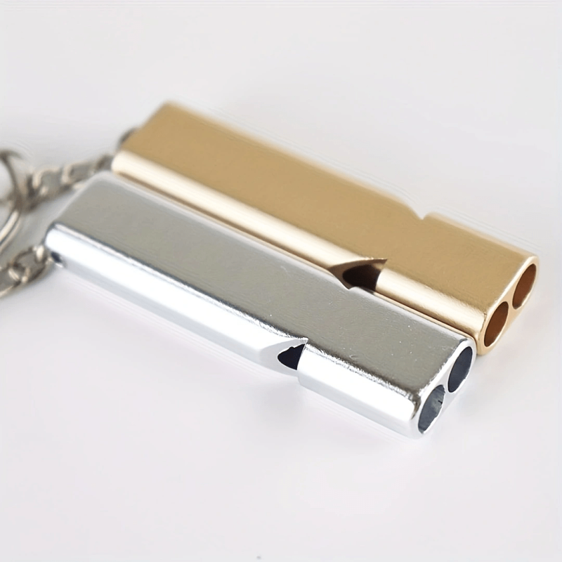 Double Frequency Alloy Aluminum Emergency Whistle Great Gift For Birthdays