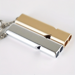Double Frequency Alloy Aluminum Emergency Whistle Great Gift For Birthdays