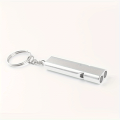 Double Frequency Alloy Aluminum Emergency Whistle Great Gift For Birthdays