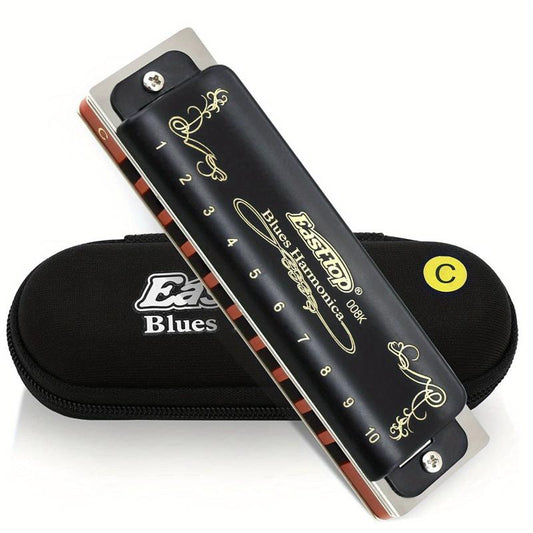 10 Hole Harmonica Key of C for Professionals & Beginners