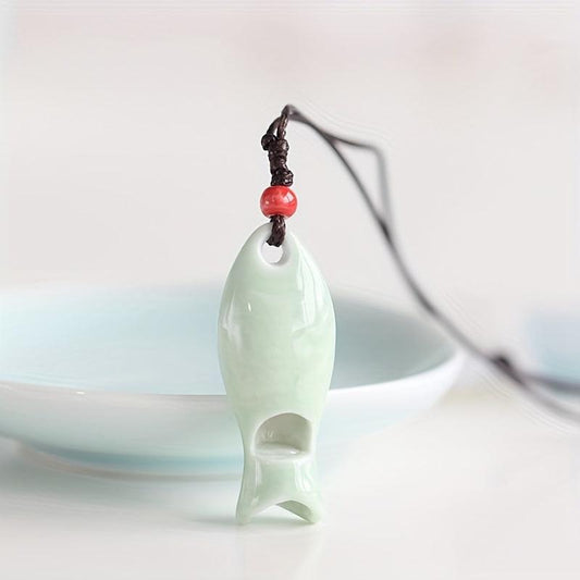 Small Ceramic Whistle Fish Shape