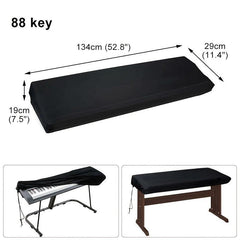 Stretchable Velvet Piano Keyboard Cover