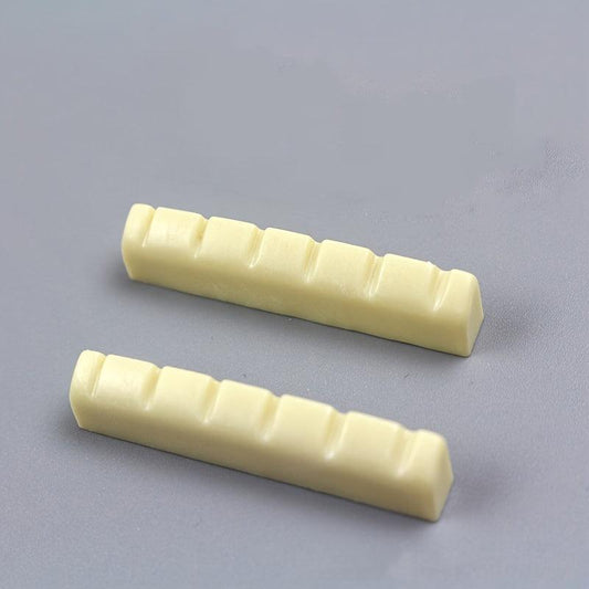 4pcs 43mm Pre Slotted Bone Nut for 6 Strings Acoustic Guitar