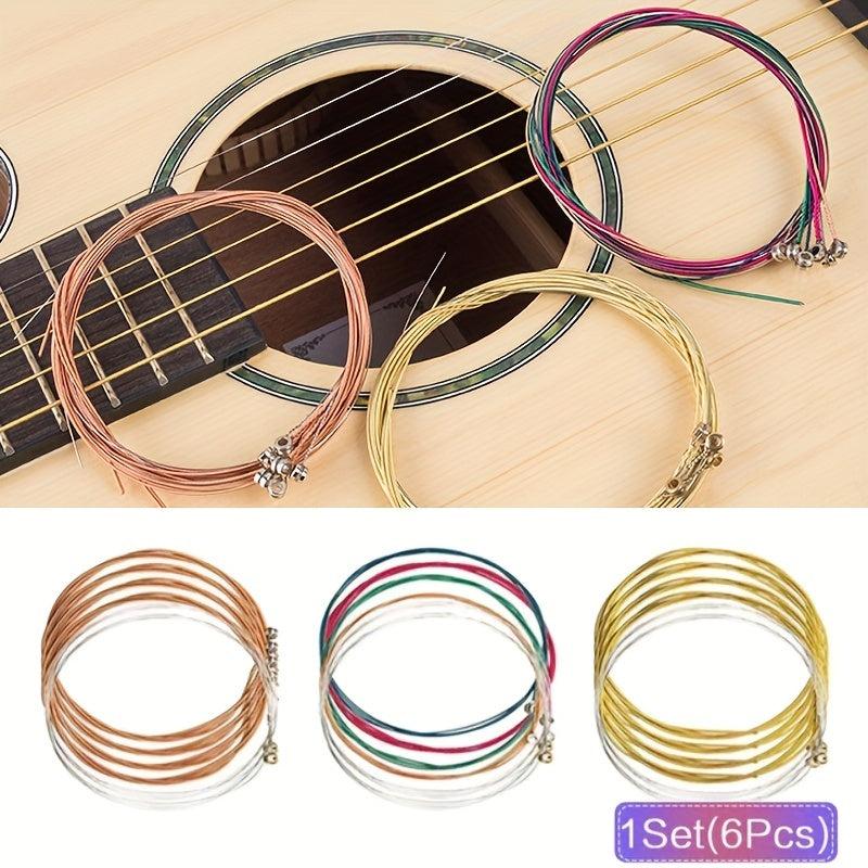 6pcs High Guitar Strings Steel Replacement Set