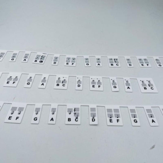Removable Piano Keyboard Note Labels 88 Key Full Size