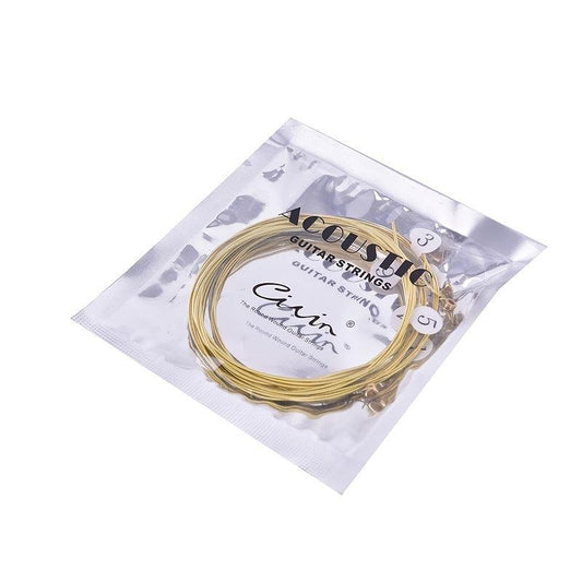 6pcs Brass Hexagonal Acoustic Guitar Strings Enhanced Sound and Durability