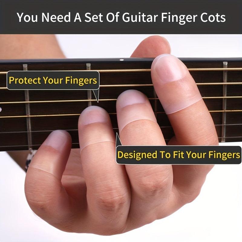Silicone Finger Guards 4 Pack for Guitar Mandolin Bass