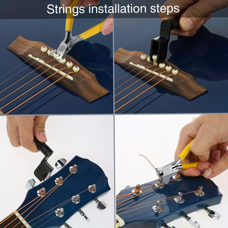26Pc Guitar Repair Tool Kit For Maintenance & Cleaning