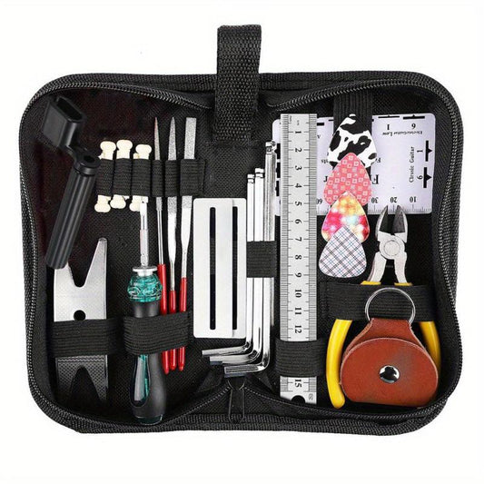 26Pc Guitar Repair Tool Kit For Maintenance & Cleaning