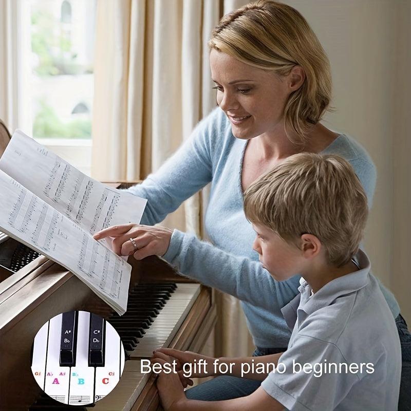 Transparent Piano Keyboard Stickers for 88 76 61 54 49 37 32 Keys