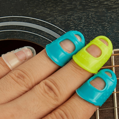 5pcs Silicone Guitar Finger Protector for Left Hand - Beginner Finger Guard