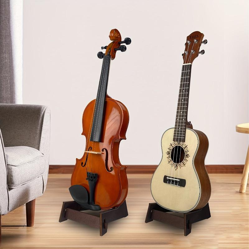 Foldable Ukulele and Violin Stand, Non Slip Rubber Pad, Easy to Store