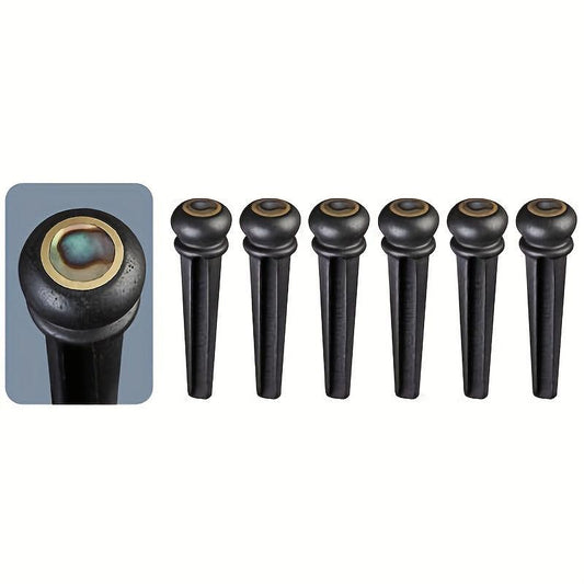 Ebony Guitar Bridge Bolt with Solid String Cone