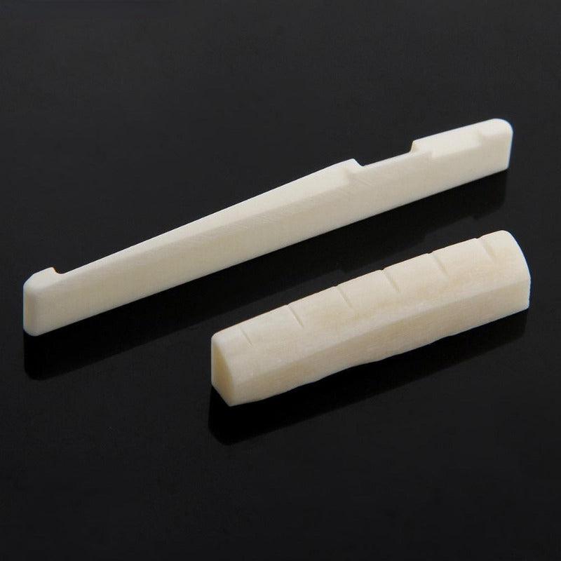 Bone Bridge Pins Nail Nut Saddle Part For Acoustic Guitar