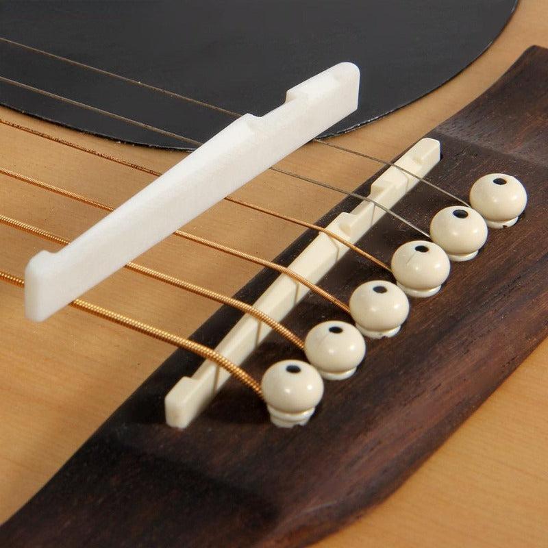 Bone Bridge Pins Nail Nut Saddle Part For Acoustic Guitar
