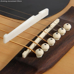 Bone Bridge Pins Nail Nut Saddle Part For Acoustic Guitar