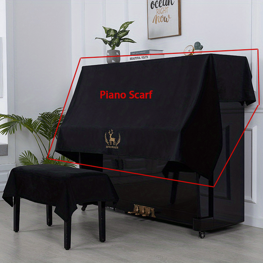 Nordic Style Piano Cover Cloth Half or Full Cover