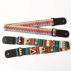 Rainbow Ukulele Strap Diagonal Small Guitar Braided Ethnic Style Strap