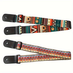 Rainbow Ukulele Strap Diagonal Small Guitar Braided Ethnic Style Strap