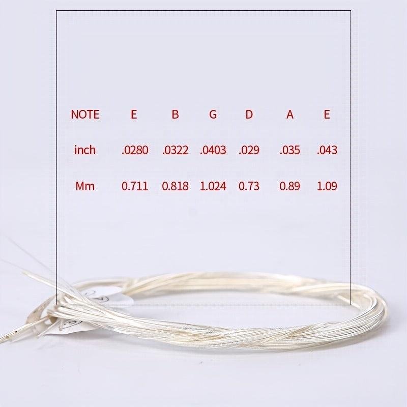 6-Piece Nylon Classical Guitar Strings for Enhanced Acoustic Sound