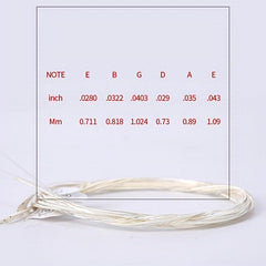 6-Piece Nylon Classical Guitar Strings for Enhanced Acoustic Sound