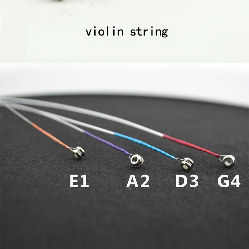 Violin Strings 1 4 Single String Steel Core Alloy Wrapped Soft Feeling