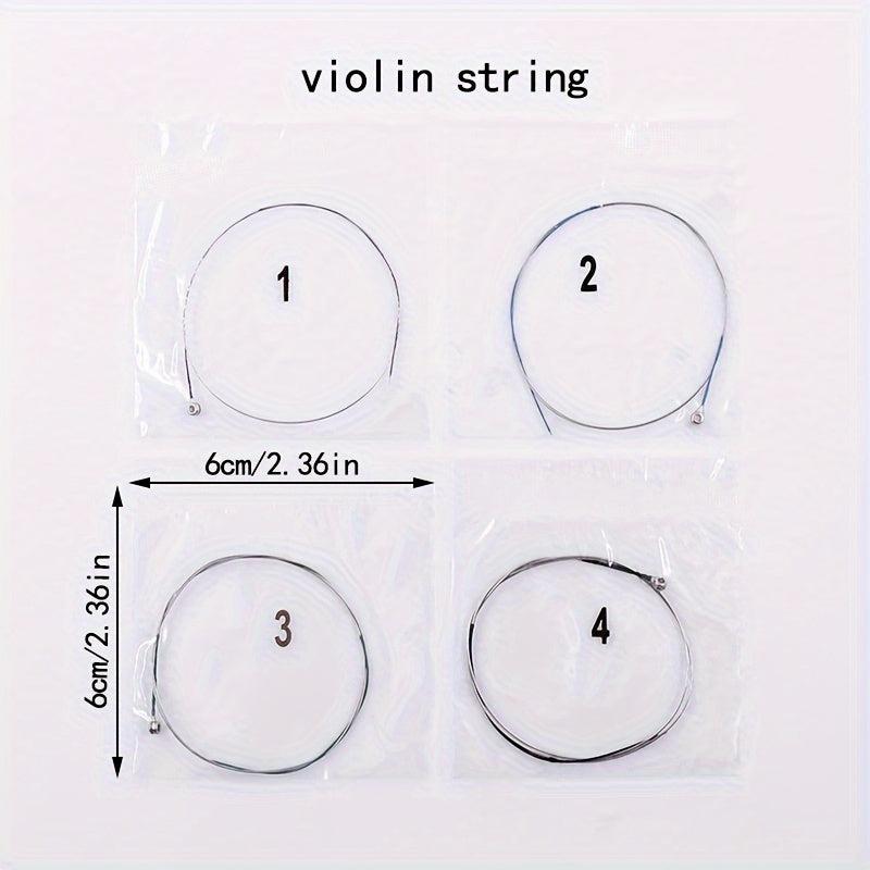 Violin Strings 1 4 Single String Steel Core Alloy Wrapped Soft Feeling
