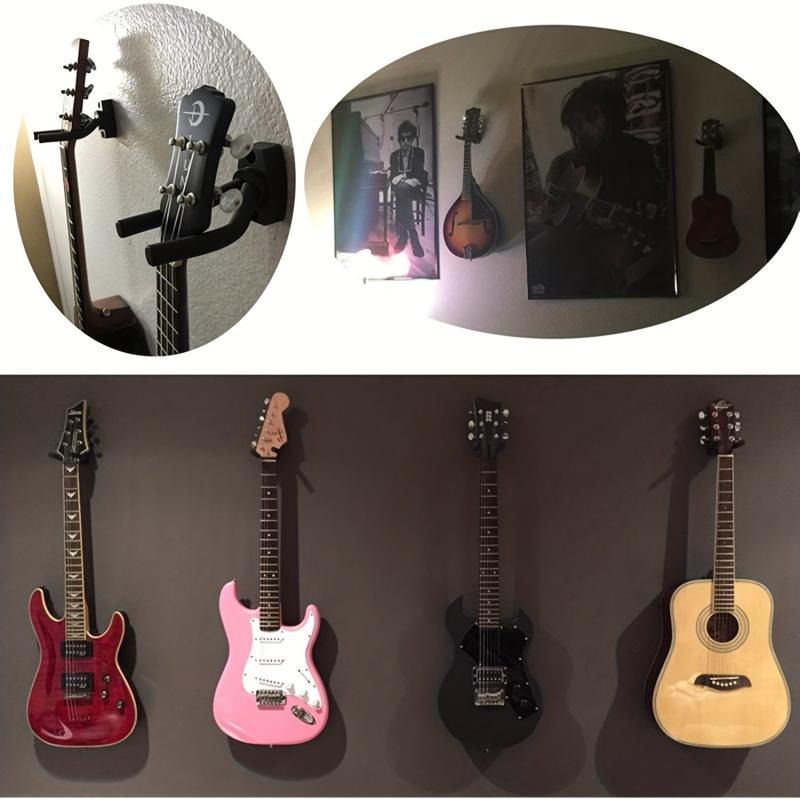 Guitar Wall Mount Hanger for All Size Instruments Easy Install