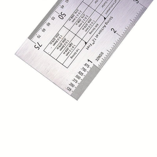 String Action Gauge Steel Ruler Guide Setup Measuring Luthier