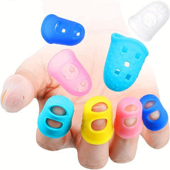 4pcs Silicone Finger Guards Guitar Fingertip Protectors Non Slip Finger Sets