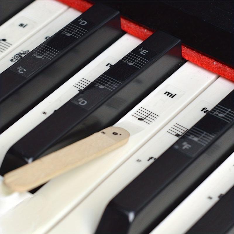 Piano Keyboard Sticker Set for 32-88 Keyboards Enhances Learning and Playing