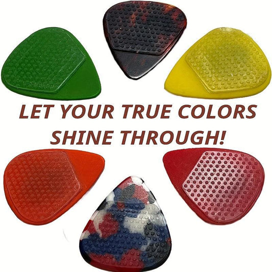 16pcs Guitar Pick Grips Silicone Stickers Transparent Non Slip Plectrum Stickers