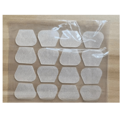 16pcs Guitar Pick Grips Silicone Stickers Transparent Non Slip Plectrum Stickers