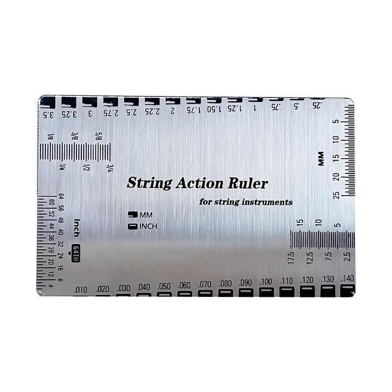 Guitar & Bass Action Ruler Stainless Steel String Gauge