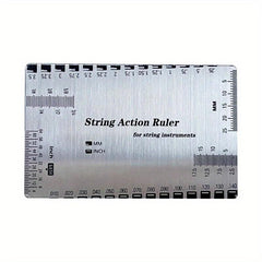 Guitar & Bass Action Ruler Stainless Steel String Gauge