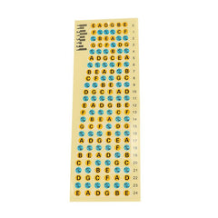 Guitar Fretboard Note Map Sticker - Easy Finger Placement Guide