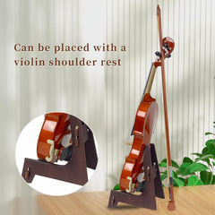 Detachable Wooden Violin Stand with Rubber Protection