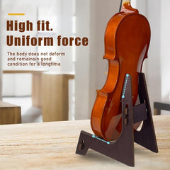 Detachable Wooden Violin Stand with Rubber Protection
