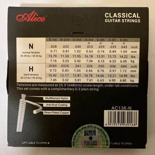 Nylon Classical Guitar String Strings A136 N
