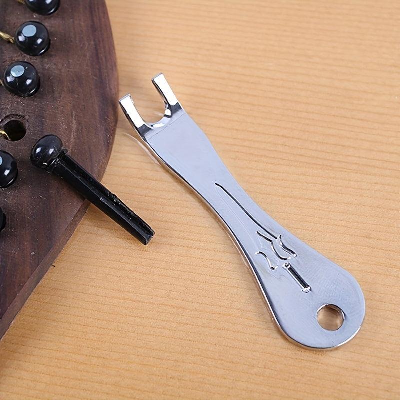 12pcs Acoustic Guitar Bridge Pins and Puller Set Easy Replacement Parts
