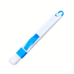 2-in-1 Window Groove & Keyboard Cleaning Brush with Dustpan