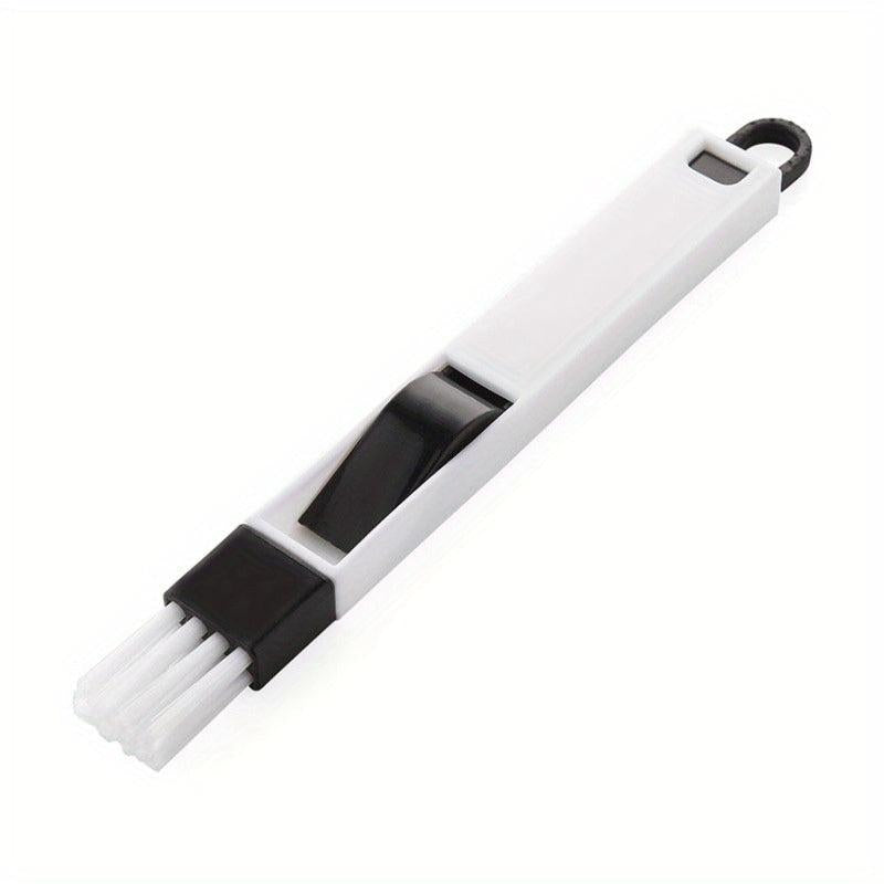 2-in-1 Window Groove & Keyboard Cleaning Brush with Dustpan