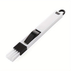 2-in-1 Window Groove & Keyboard Cleaning Brush with Dustpan