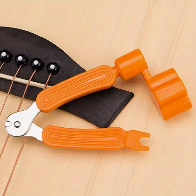 3 in 1 Guitar String Winder Peg Winder Cutter Pin Puller Tool
