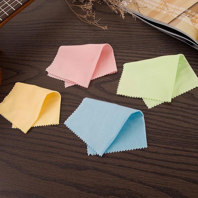 2PCS Musical Instrument Cleaning Cloth Fine Fiber Guitar Wiping Cloth