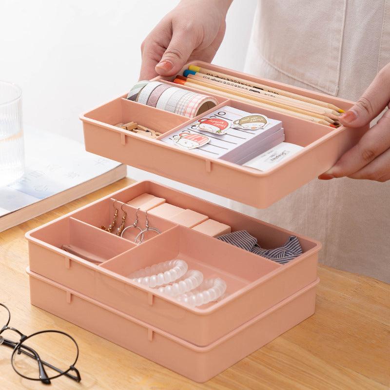 Desk Drawer Organizer Sundries Storage Box Cosmetics Makeup Home Office Divider