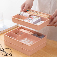 Desk Drawer Organizer Sundries Storage Box Cosmetics Makeup Home Office Divider