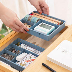 Desk Drawer Organizer Sundries Storage Box Cosmetics Makeup Home Office Divider